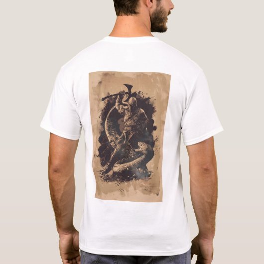 Uniek Abstract Vector T-shirt ontwerp (Achterkant)