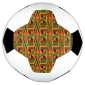Uniek Afrikaans Oranje Klassiek Kente Voetbal (Gedraaid)