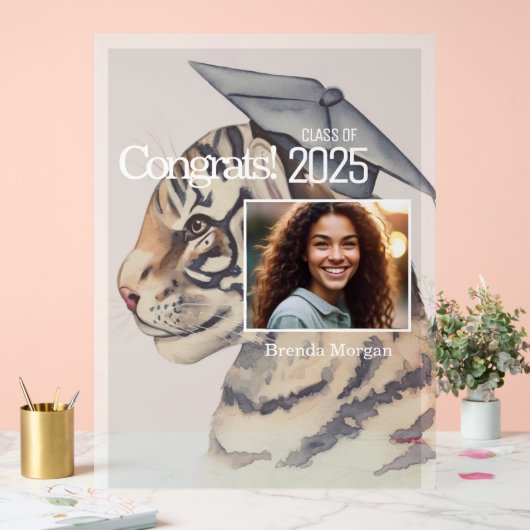 Uniek afstudeerfeest acryl bord (Huwelijk)