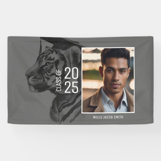 Uniek Afstuderen Foto toevoegen Spandoek (Horizontaal)