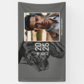 Uniek Afstuderen Foto toevoegen Spandoek (Verticaal)