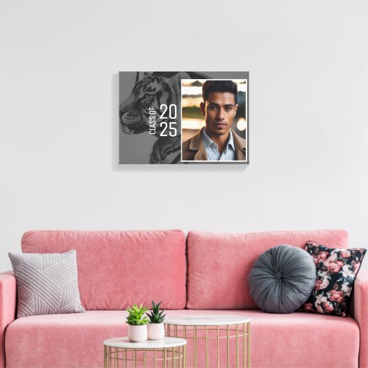 Uniek Afstuderen foto uitgerekt doek Canvas Afdruk (Insitu (Woonkamer))