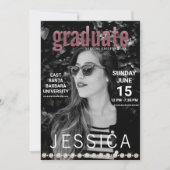 Uniek Afstuderen Magazine Hoesje fotofeest Kaart (Voorkant)