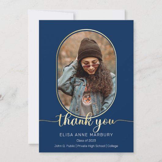 Uniek Afstuderen voor fotocollage 2 Hartelijk dank Bedankkaart (Voorkant)