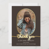 Uniek Afstuderen voor fotocollage 2 Hartelijk dank Bedankkaart (Voorkant)