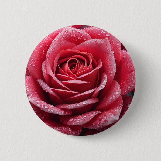 Uniek AI-gegenereerd Roos ontwerp Ronde Button 5,7 Cm (Voorkant)