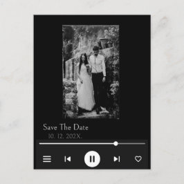 Uniek Album Hoesje Music Song Viral Save the Date Briefkaart