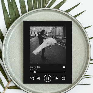 Uniek Album Hoesje Music Song Viral Save the Date Briefkaart