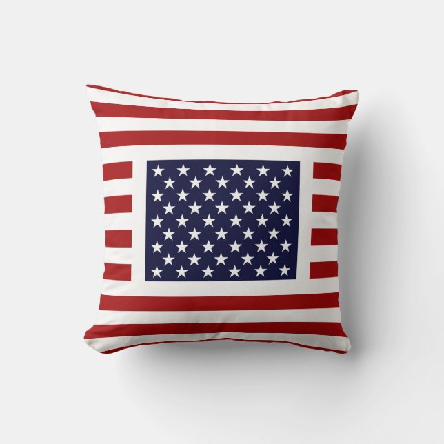 Uniek American Flag Pillow - Old Glory ontwerp Kussen (Voorkant)