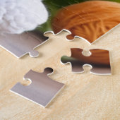 Uniek Amigurumi Kat: Schattige witte kattenhaak Legpuzzel (Zijkant)