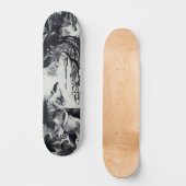 Uniek Art Design Majestic Raven Moon & Wolf Persoonlijk Skateboard (Voorkant)