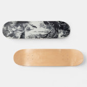Uniek Art Design Majestic Raven Moon & Wolf Persoonlijk Skateboard (Horizontaal)