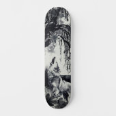 Uniek Art Design Majestic Raven Moon & Wolf Persoonlijk Skateboard (Voorkant)