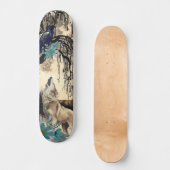 Uniek Art Design Majestic Raven Moon & Wolf Persoonlijk Skateboard (Voorkant)