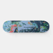 Uniek Art Design Majestic Raven Moon & Wolf Persoonlijk Skateboard (Horizontaal)