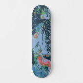 Uniek Art Design Majestic Raven Moon & Wolf Persoonlijk Skateboard (Voorkant)