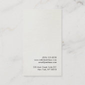 Uniek Artistiek Hawk en Lotus Detail Visitekaartje (Achterkant)