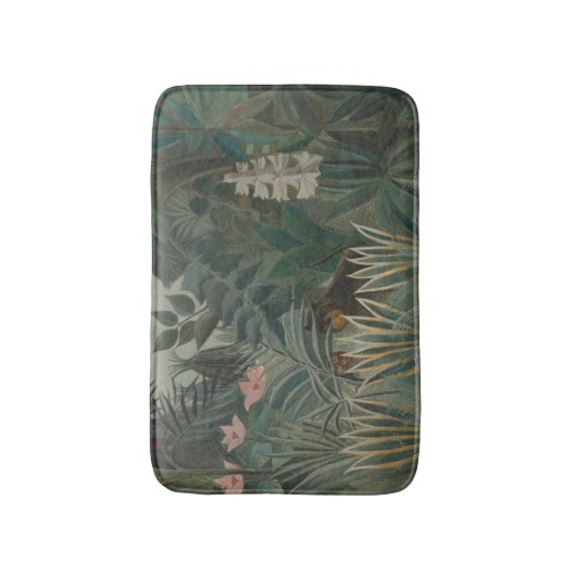 Uniek artistiek Oerwoud Schilder Henri Rousseau Badmat (Voorkant Verticaal)