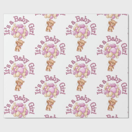 Uniek baby shower idee cadeaupapier (Vlak)