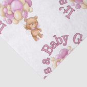 Uniek baby shower idee tissuepapier (Detail)