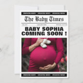 Uniek  baby shower kaart (Voorkant)