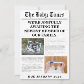 Uniek  baby shower kaart (Achterkant)