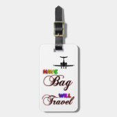 Uniek  Bagagelabel van het vliegtuig (Voorkant verticaal)