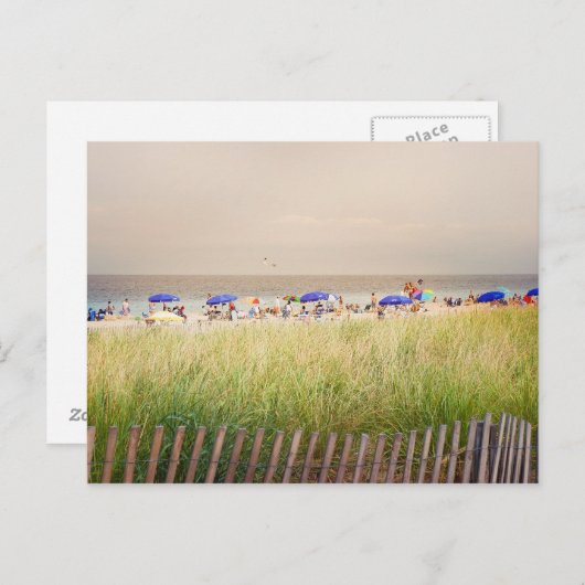 Uniek Beach briefkaart voelen. (Voorkant / Achterkant)