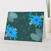 Uniek Bedankt kaart met bloemen (Achterkant)