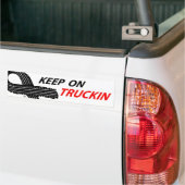 Uniek behoud op de truckslogan bumpersticker. bumpersticker (Op Truck)
