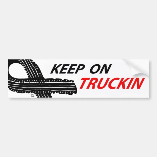 Uniek behoud op de truckslogan bumpersticker. bumpersticker (Voorkant)