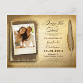 Uniek Bewaar de datum Foto briefkaarten kaarten (Voorkant)