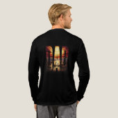 Uniek, Black Bella Canvas shirt voor papa (Achterkant)