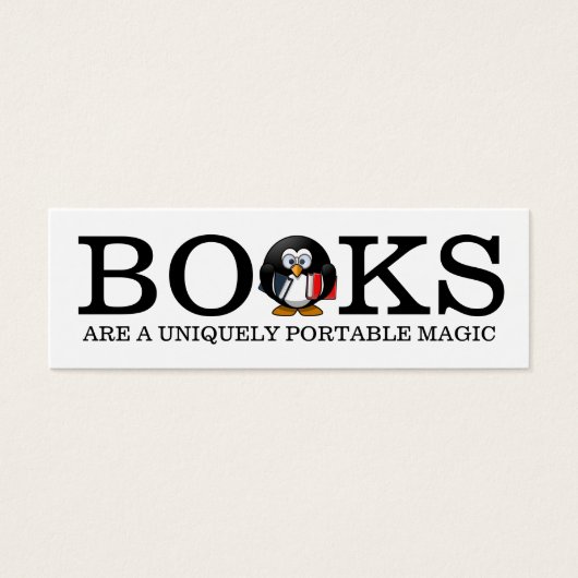 Uniek Bladwijzer pinguïn Mini Visitekaartjes