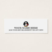 Uniek Bladwijzer pinguïn Mini Visitekaartjes (Achterkant)