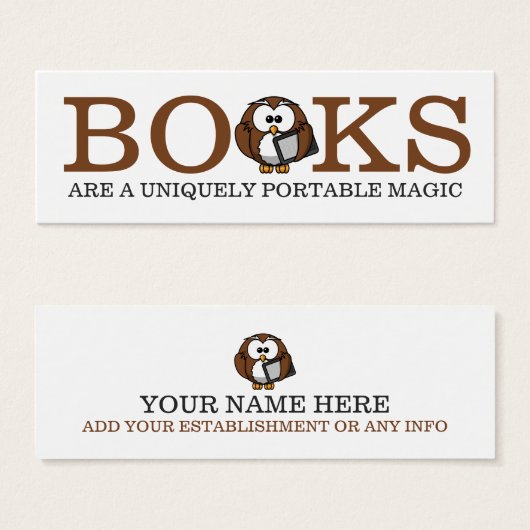 Uniek Bladwijzer voor boomgaarden Mini Visitekaartjes (Voorkant /achterkant)