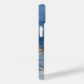 Uniek Blauw Goud Marmeren Patroon iPhone / Android Case-Mate iPhone Case (Achterkant / Rechts)