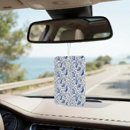 Uniek Blauw Toile Cacao Chic Botanisch Patroon Luchtverfrisser