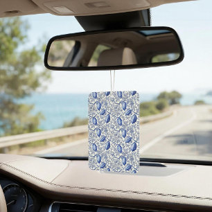 Uniek Blauw Toile Cacao Chic Botanisch Patroon Luchtverfrisser