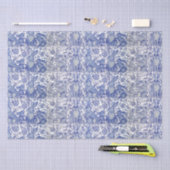 Uniek blauwkonijnenkonijn - Floral Animal Pattern Tissuepapier (Craft)