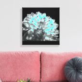 Uniek bloemencanvas canvas afdruk (Insitu (Woonkamer))