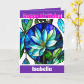 Uniek bloemenmodern elegant Collectie Kaart (Gele Bloem)