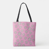 Uniek Bloemmotief Ontwerp Tote Bag (Achterkant)