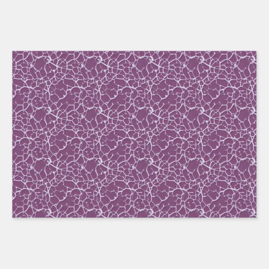 Uniek Bourgondische Neuron- en neurale vezelontwer Inpakpapier Vel (Voorkant 3)