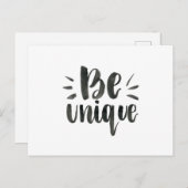 uniek briefkaart (Voorkant / Achterkant)