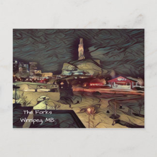 Uniek Briefkaart van City-Winnipeg, Manitoba Canad