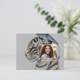 Uniek Briefkaart voor het aankondigen van Afstuder