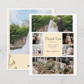 Uniek bruiloft wenskaart feestdagenkaart (Voorkant / Achterkant)