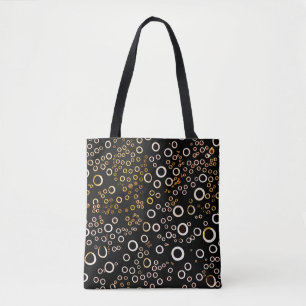 Uniek bundelpatroon bevestigen tote bag