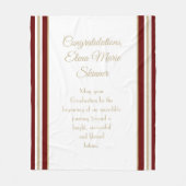 Uniek cadeau! Aangepaste Afstuderen deken (Voorkant)